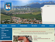Tablet Screenshot of huncovce.sk